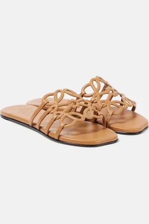 Loewe Pantoletten Petal Anagram aus Leder