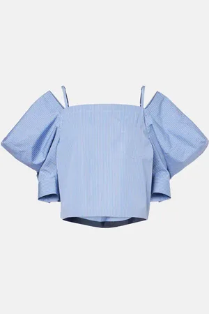 SACAI Top aus Baumwollpopeline