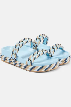 VALENTINO GARAVANI Sandalen Rockstud Torchon mit Leder