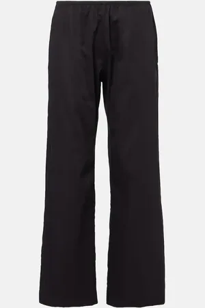 Leset Weite Mid-Rise-Hose Yoko aus Baumwolle