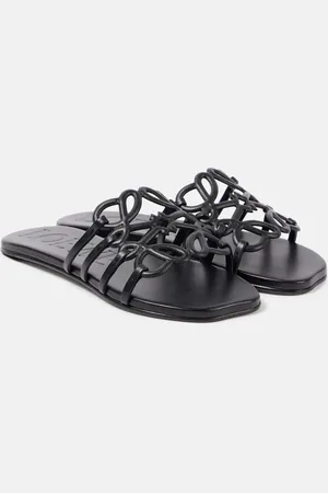 Loewe Pantoletten Petal Anagram aus Leder