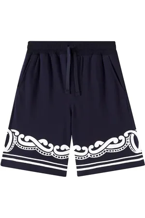 Dolce & Gabbana Shorts Bandana aus Baumwoll-Piqué
