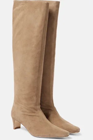 Staud Stiefel Wally aus Veloursleder