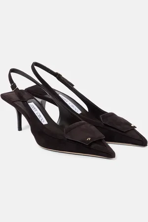 Jimmy Choo Slingback-Pumps Frances 60 aus Veloursleder
