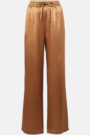 Dolce & Gabbana Weite Hose aus Seidensatin