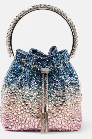 Jimmy Choo Bucket-Bag Bon Bon mit Kristallen