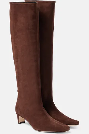 Staud Stiefel Wally aus Veloursleder