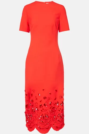 Oscar de la Renta Cocktailkleid aus einem Wollgemisch