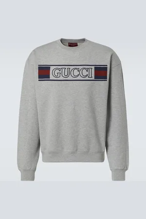 Gucci Sweatshirt Web Stripe aus Baumwoll-Jersey
