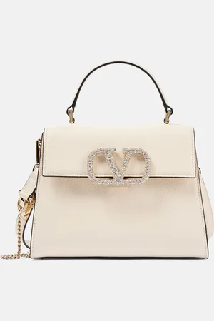 VALENTINO GARAVANI Tote VSling Small aus Leder mit Kristallen