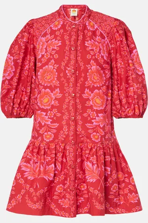 Farm Rio Bedrucktes Minikleid aus Baumwolle