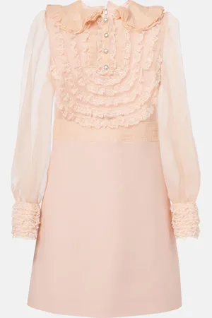 VALENTINO Besticktes Minikleid aus Crepe Couture