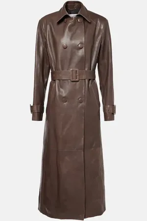 Nour Hammour Trenchcoat Tate aus Leder