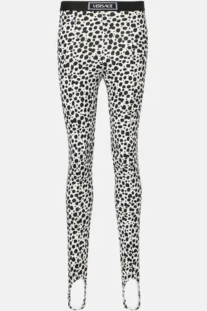 VERSACE Bedruckte Steg-Leggings