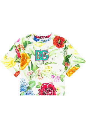 Dolce & Gabbana Bedrucktes T-Shirt DG aus Jersey