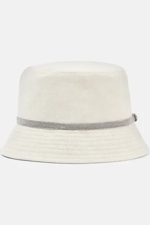 Brunello Cucinelli Hut aus Leinen-Canvas