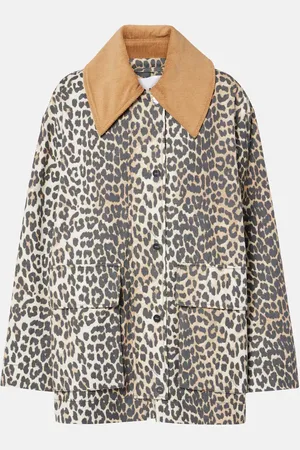Ganni Bedruckte Jacke aus Canvas
