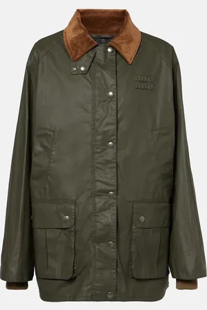 Miu Miu Jacke aus Popeline mit Cord