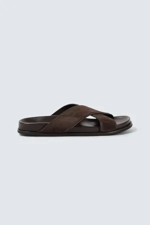 BRIONI Sandalen aus Veloursleder