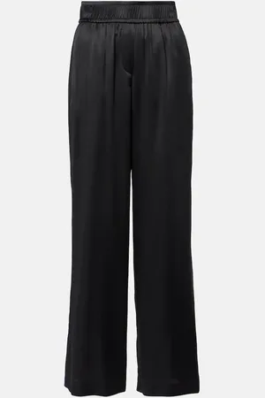 Brunello Cucinelli Weite Hose aus einem Seidengemisch