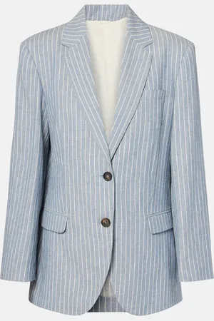 Brunello Cucinelli Blazer aus Leinen, Baumwolle und Hanf