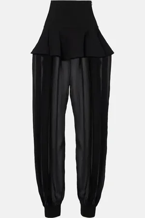 Alaïa Alaïa Weite Hose aus Georgette