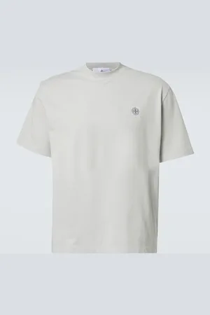 Stone Island T-Shirt Compass aus Baumwoll-Jersey