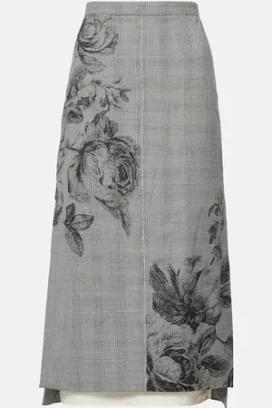 Erdem Bedruckter Midirock