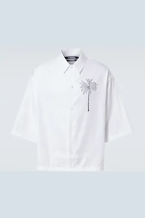 Jacquemus Bedrucktes Hemd La Chemise Aloe aus Baumwolle