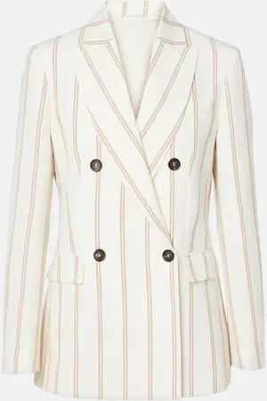 Brunello Cucinelli Blazer aus Leinen und Baumwolle