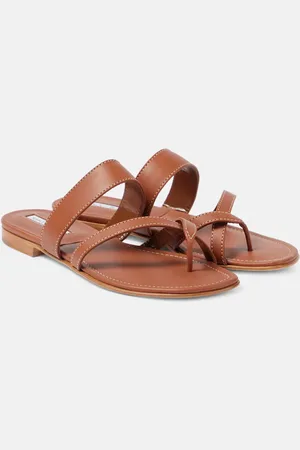 Manolo Blahnik Sandalen Susacru aus Leder