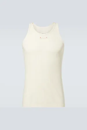 Maison Margiela Top Four Stitches aus einem Baumwollgemisch