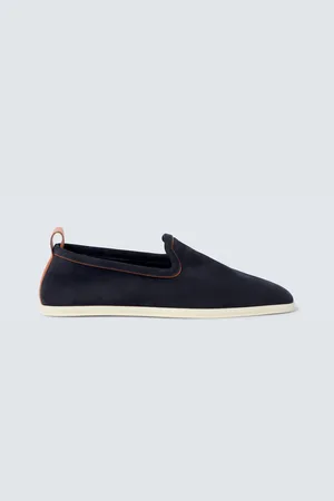 Loro Piana Slip-Ons Venice Walk aus Veloursleder