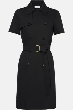 Burberry Hemdblusenkleid aus Woll-Twill