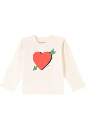 Mini Rodini Longsleeve Arrowed Heart aus Baumwoll-Jersey