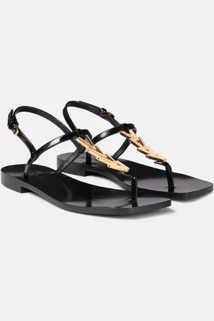 VERSACE Sandalen V2025 Chain aus Leder