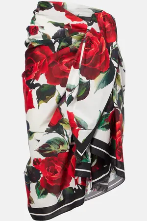 Dolce & Gabbana Bedruckter Pareo aus Baumwolle