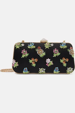 VALENTINO GARAVANI Verzierte Clutch Carry Secrets aus Satin
