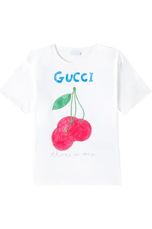 Gucci Bedrucktes T-Shirt aus Baumwolle