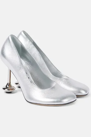 Loewe Pumps Toy aus Metallic-Leder