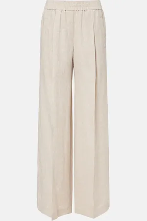 Brunello Cucinelli Weite Hose aus Leinen