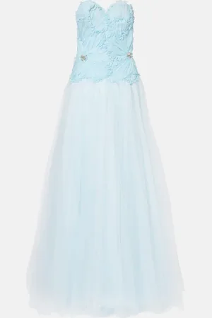 Costarellos Robe Edra aus Tüll
