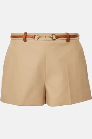 Gucci Shorts Horsebit aus Baumwoll-Drill