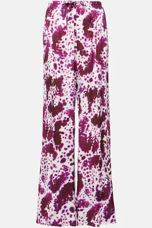 DRIES VAN NOTEN Gerade Hose aus Crêpe