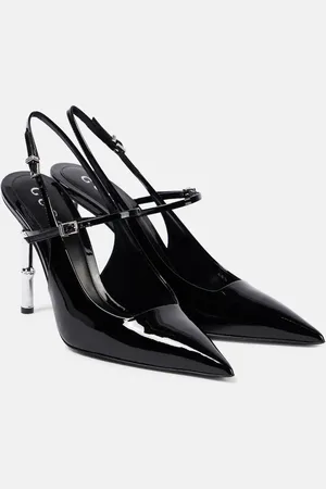 Gucci Slingback-Pumps aus Lackleder