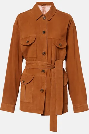 Blazé Milano Blazé Milano Jacke Viva Sahariana aus Veloursleder