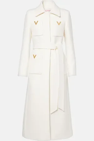 VALENTINO Mantel VGold aus Woll-Drill