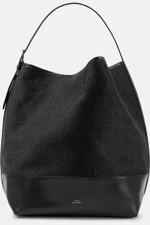 Totême Tote aus Wolle mit Leder