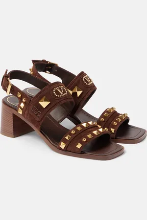 VALENTINO GARAVANI Sandalen Plaster Caster aus Veloursleder