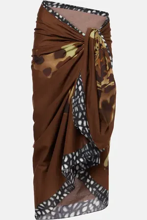 DRIES VAN NOTEN Bedruckter Pareo aus Baumwolle